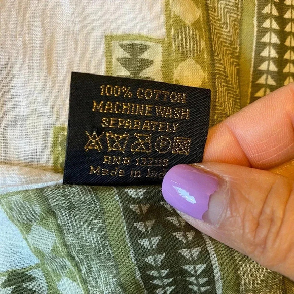 YB Yuka Beach  100% Cotton Cover up top Women size M - Picture 5 of 6